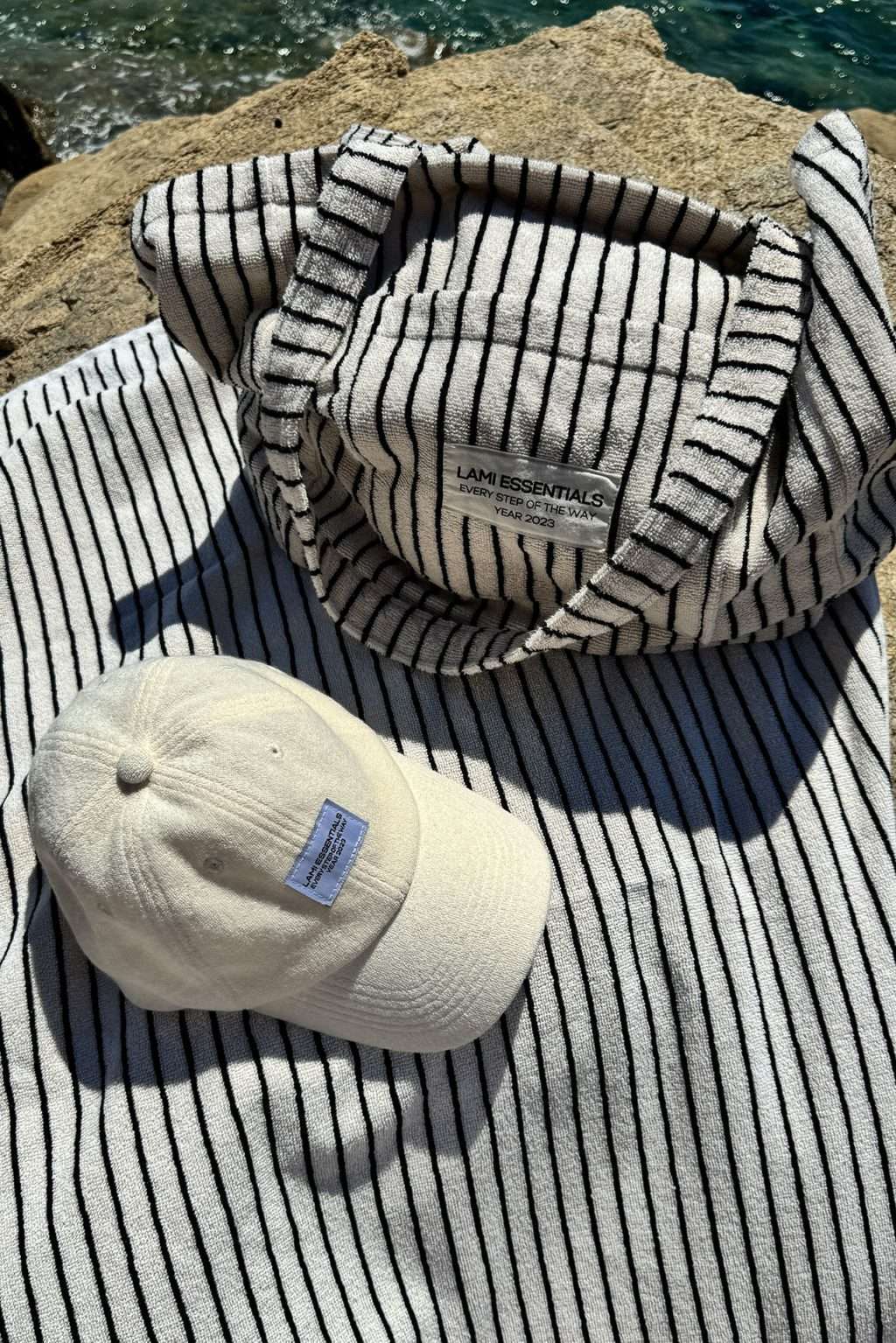 Towel, Bag + Cap
